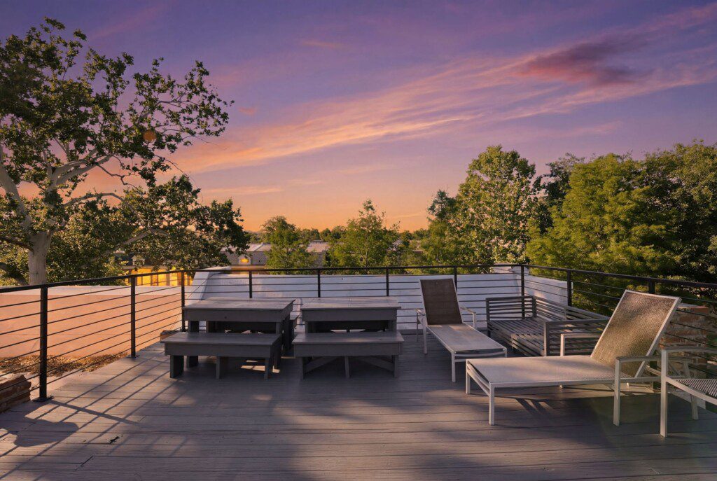 43 franklin rooftop sunset dc
