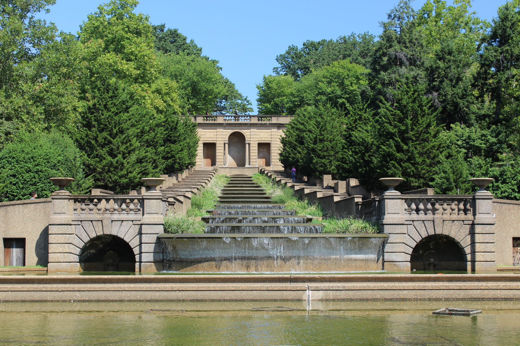 Cascading fountain at Meridian Hill Park in Washington DC