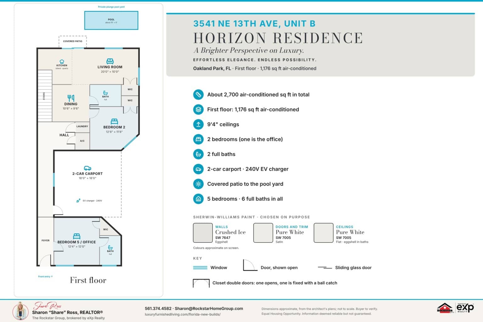 3541 NE 13th Ave Unit B, Horizon Residence: first floor