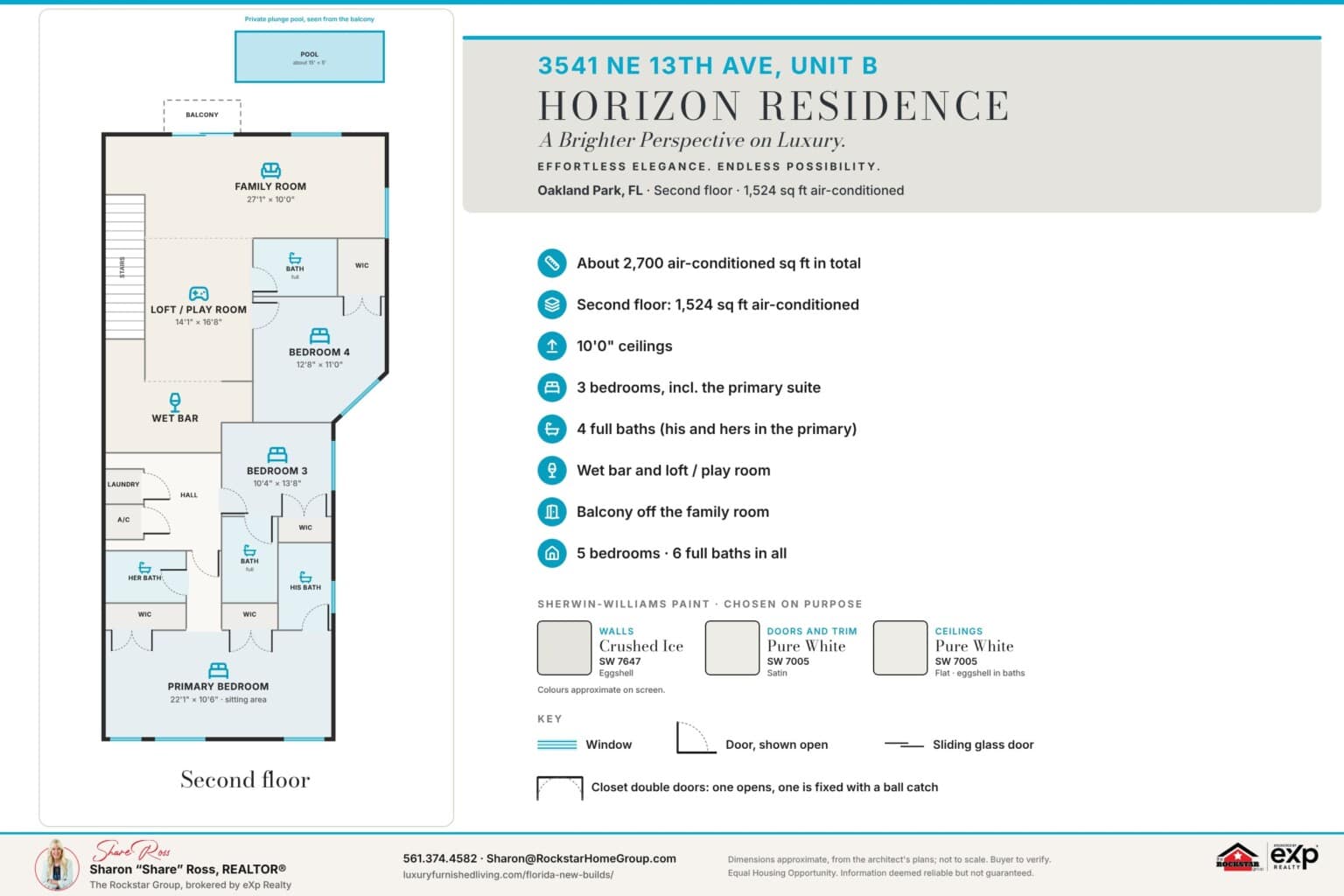 3541 NE 13th Ave Unit B, Horizon Residence: second floor