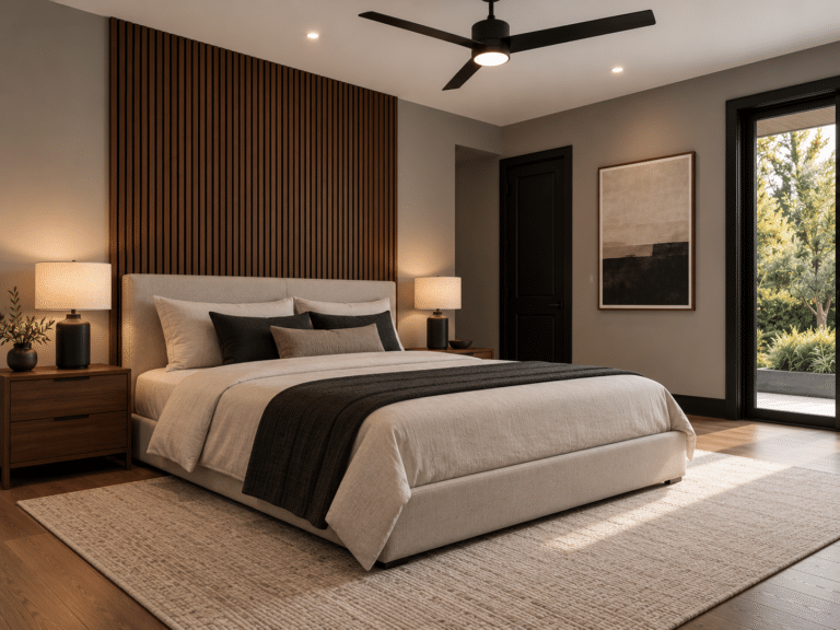 3541 NE 13th Ave, Unit A — Noir Residence, design concept (virtually staged) — bedroom